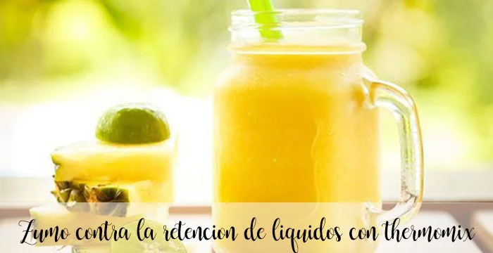Suco contra retenção de líquidos com termomix