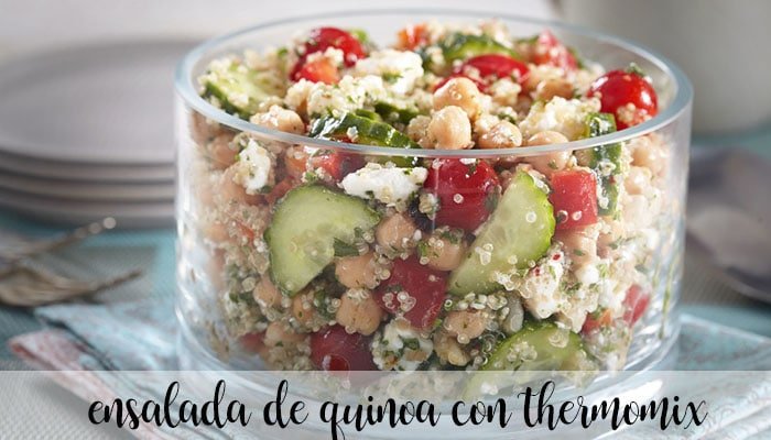 Salada de quinua com thermomix
