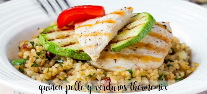 Quinoa com frango e legumes com thermomix