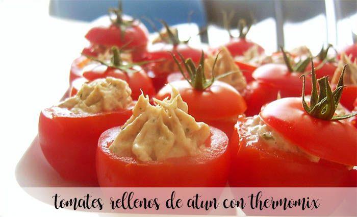 Tomates recheados com atum com Thermomix