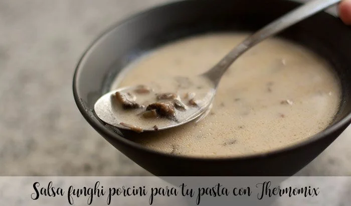 Molho de funghi porcini para sua massa com Thermomix