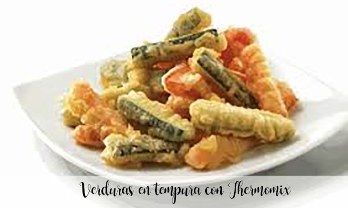 Legumes em tempura com Thermomix