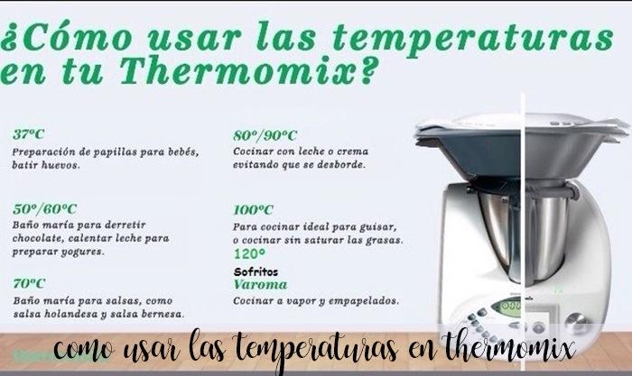 Uso correto das temperaturas Thermomix