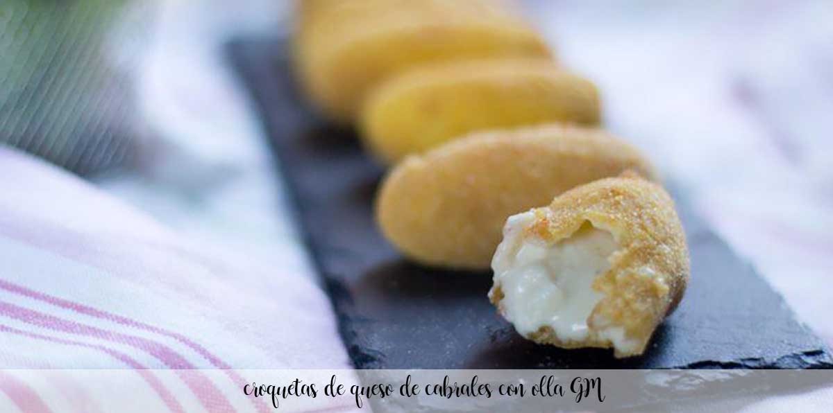 Croquetes de queijo Cabrales com pote GM
