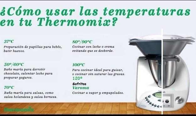 temperaturas em thermomix