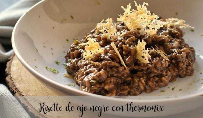 Risoto de alho negro com thermomix