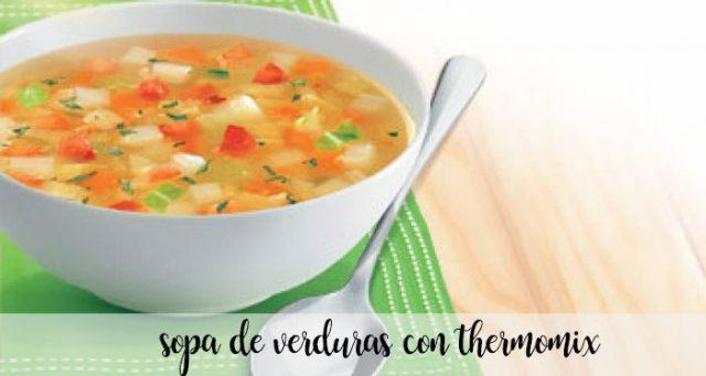Sopa de legumes com Thermomix
