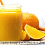 Suco detox de laranja, gengibre e cenoura com Thermomix