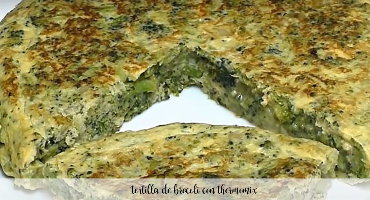 Omelete de brócolis com Thermomix