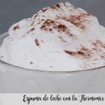 Espuma de leite com o Thermomix