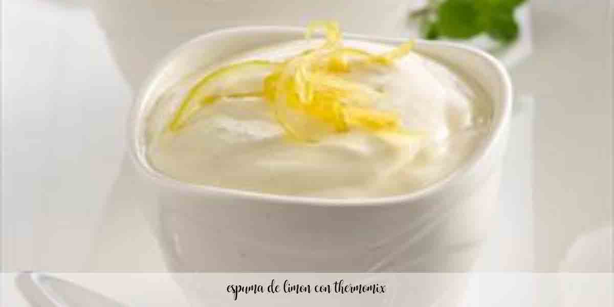 Espuma de limão com thermomix