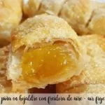 Rolinhos de abacaxi em massa folhada com air fryer – air fryer