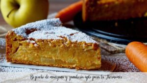 Bolo de maçã e cenoura adequado para o Thermomix