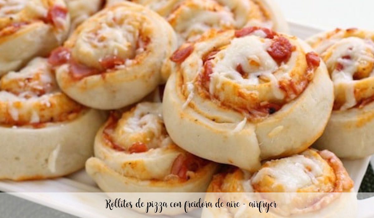 Rolinhos de pizza com airfryer - airfryer