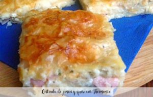 Crosta de presunto e queijo com Thermomix