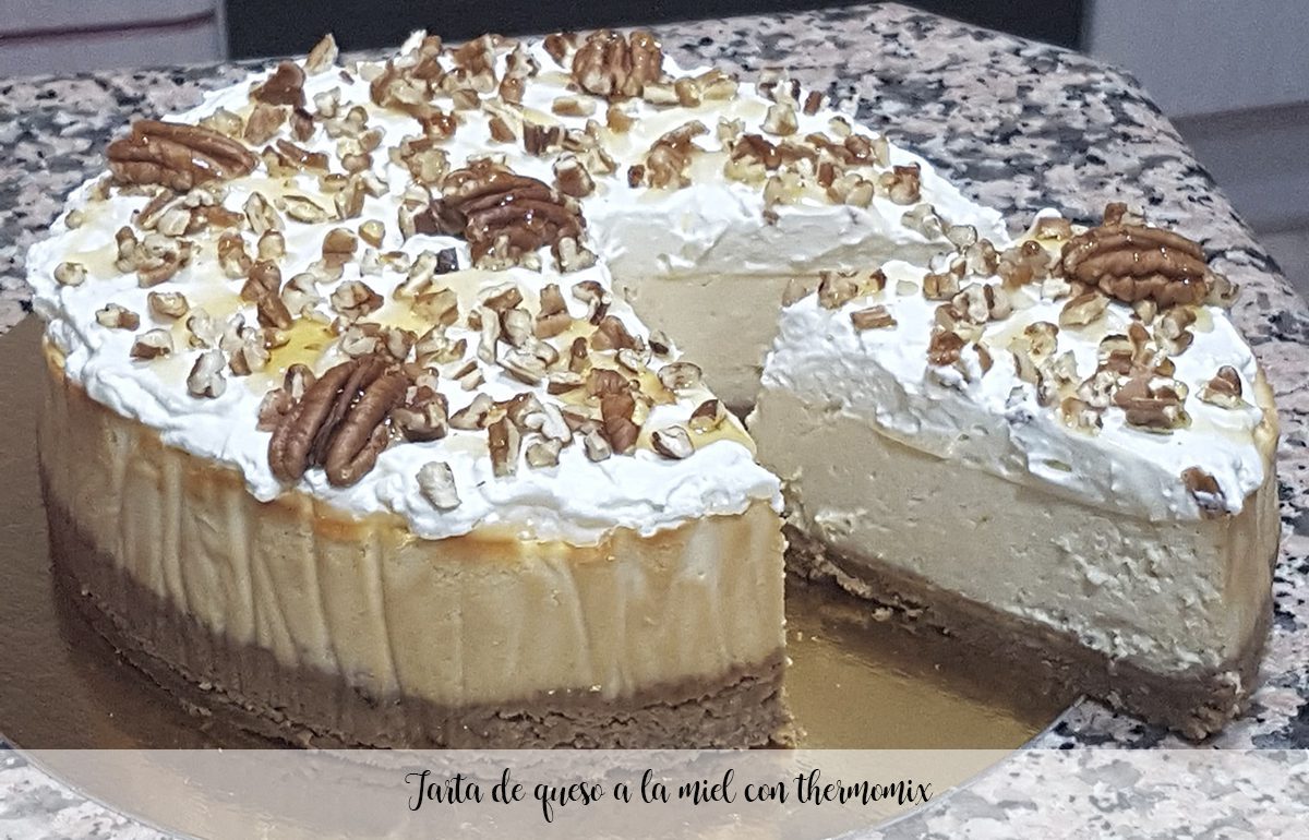 Cheesecake de mel com thermomix