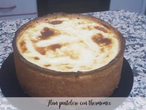 Flan de pastelaria com thermomix