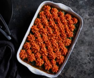 Ensopado de peru provençal com batatas e cogumelos com Thermomix