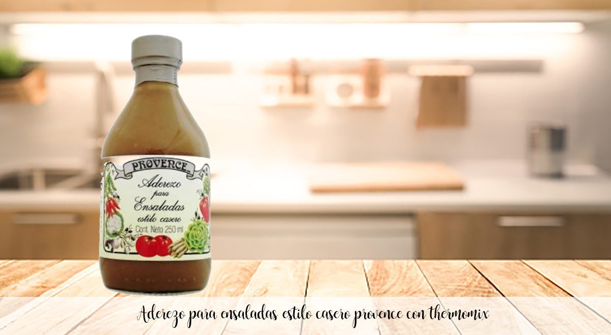 Molho de salada estilo caseiro proven&ccedil;al com thermomix