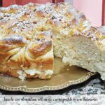 brioche con almendras relleno de crema pastelera con thermomix