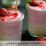 granita de iogurte e morangos com Thermomix