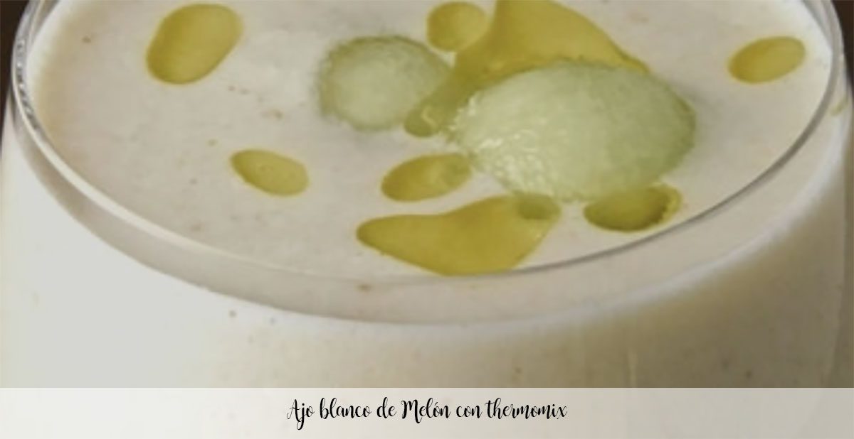 Melão alho branco com termomix