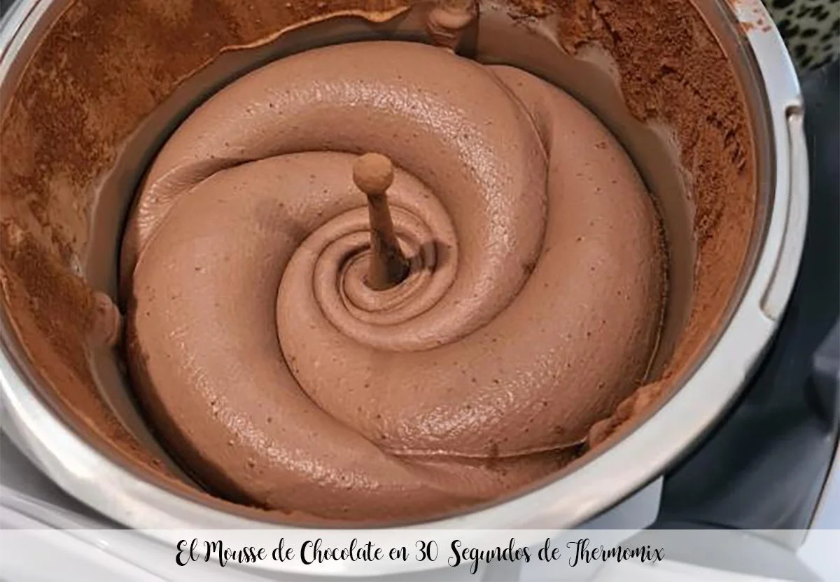 A mousse de chocolate em 30 segundos com a Thermomix