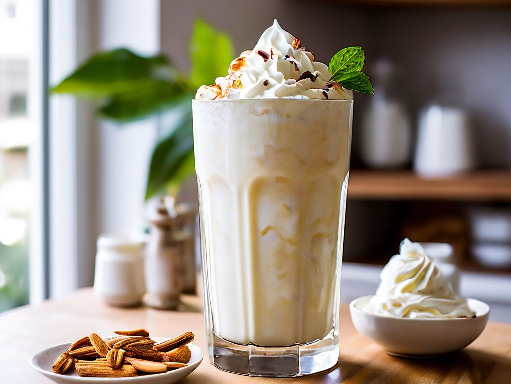 Smoothie de baunilha e menta com Thermomix