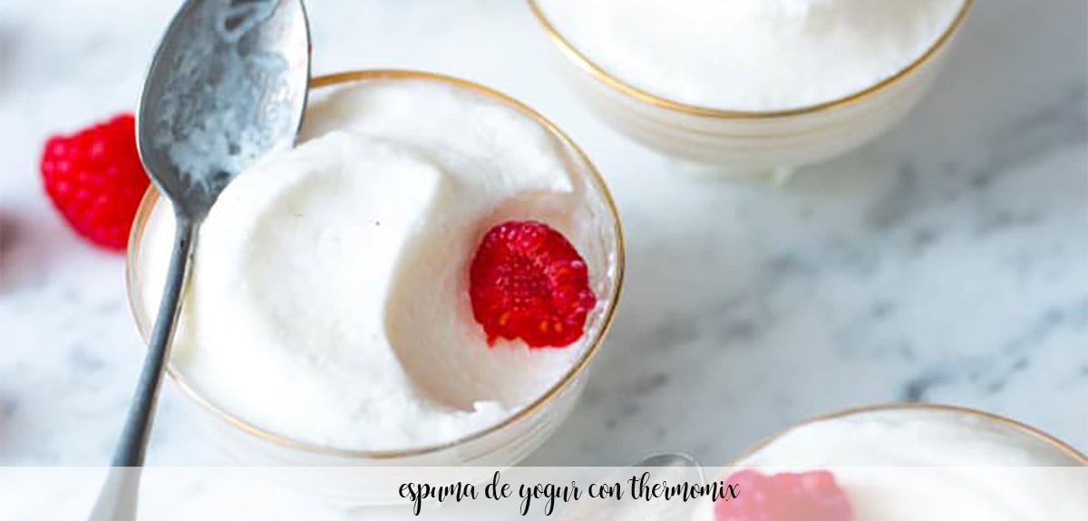 Espuma de iogurte com Thermomix