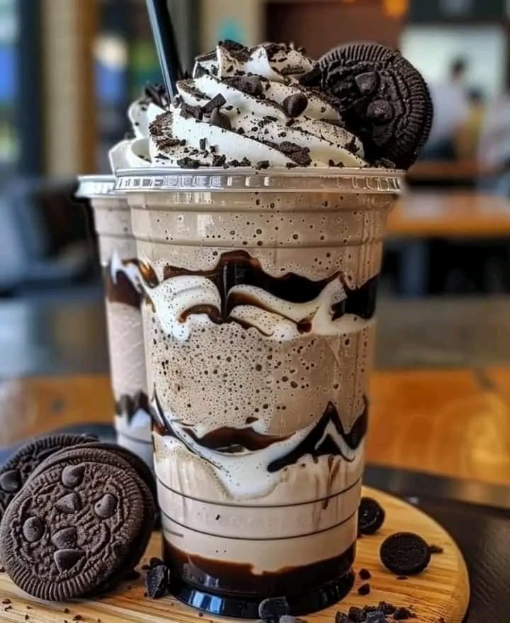 Biscoitos Oreo e Creme Frappuccino com Bimby