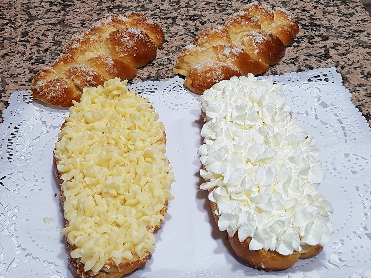 Brioche de creme e creme de anis com termomix