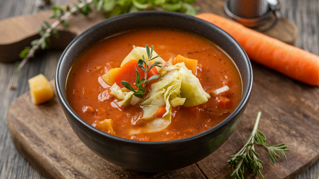 Limpeza de sopa de vegetais com Thermomix