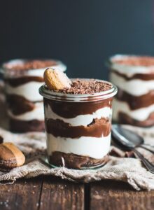 Tiramisu de chocolate em copo com Bimby